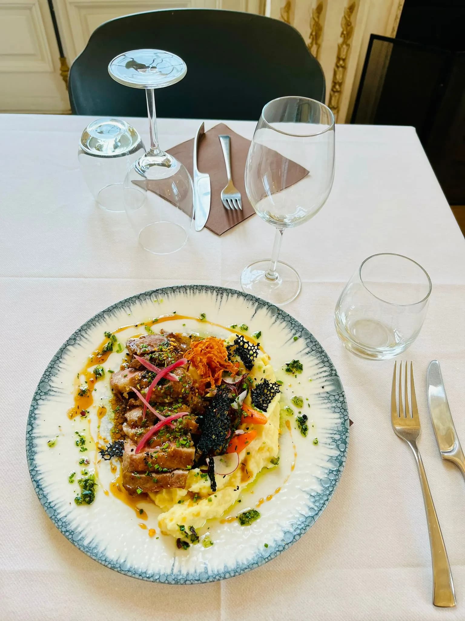 Plat Restaurant White Home Golf Nîmes